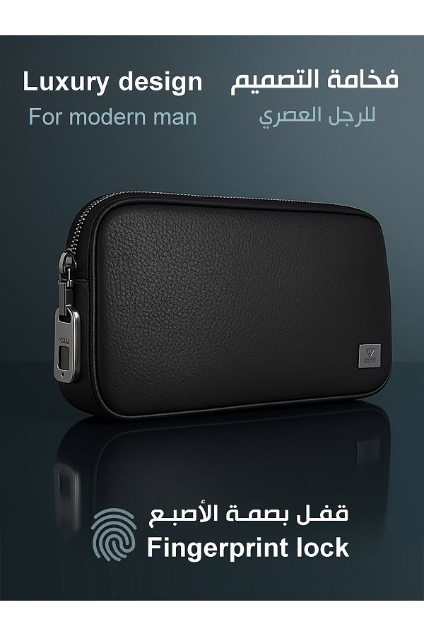 WIWU-Alpha Men's Small Handbag with Fingerprint Lock 1
