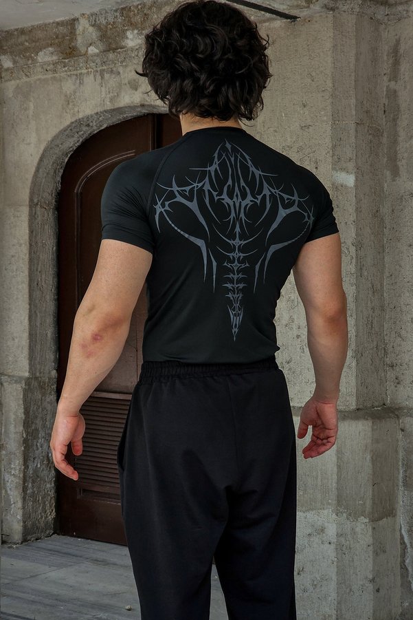 Liber Cyber Bones - Compression T-shirt (BLACK)