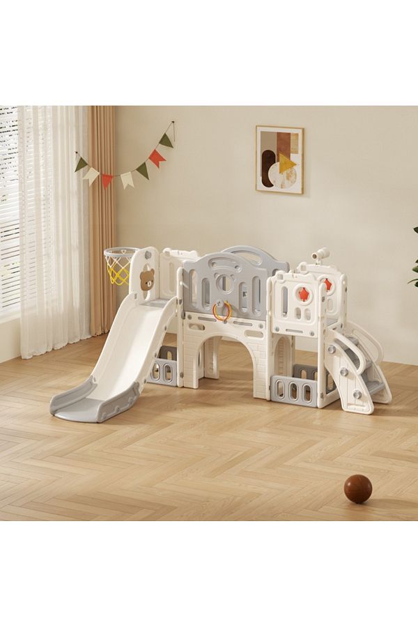 FULLJOY-Slide with swing and basketball 3*1 FJY-243 1