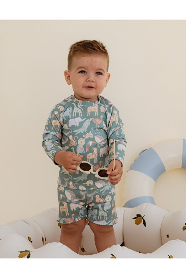 Lollie Baby&Kids Uv Korumalı Mayo 50 Upf Bebek & Çocuk - Safari