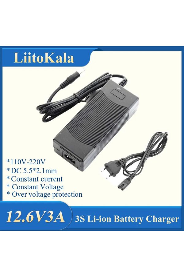 liitokala-3S-12.6V3A 3S-12.6V3A/5A polymer lithium battery 18650 charger, 12.6V 5A Power Adapter Cha 1