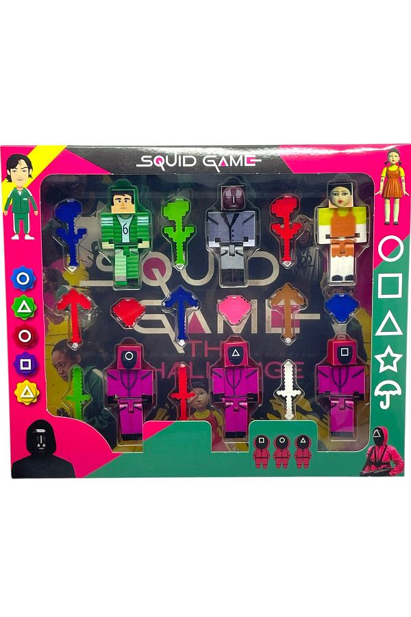 SCOWETTO-Squid Game 18 Piece Set of 6 Figures Toy 1
