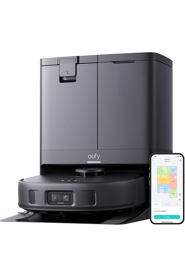 eufy-X10 Pro Omni Robot Vacuum and Mop with 8,000 Pa Suction, Dual Mops with 12 mm Auto-Lift and Car 1