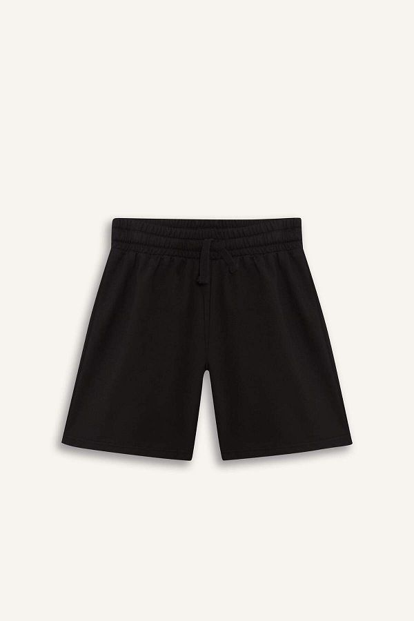 DeFacto-Κορίτσια Relax Fit Elastic Waist Basic μασίφ σορτς D9058A825HS 1