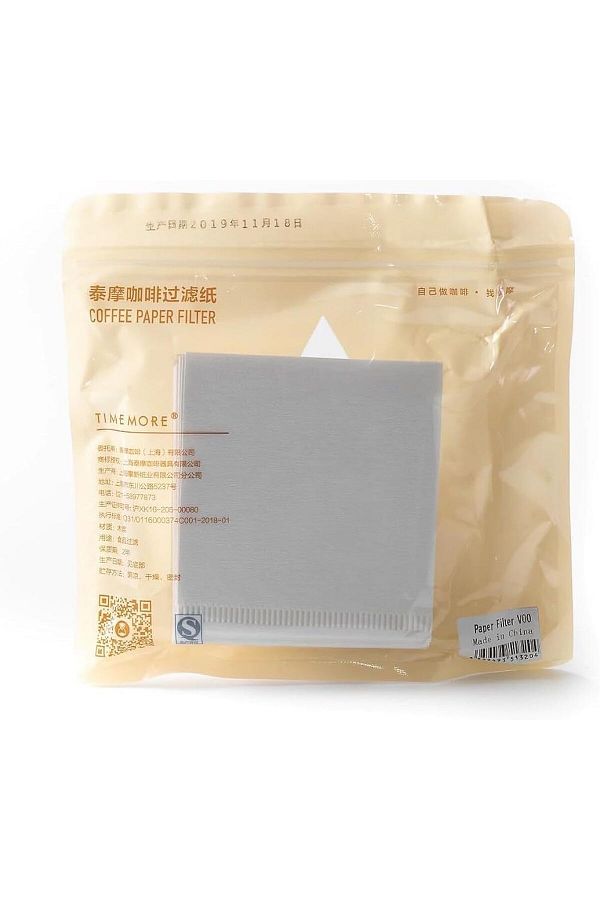 Generic-Mepro Timemore Coffee Filter Paper for Filtering and Drip, Natural White Color, Size 00, Suitable for Specialty Coffee, V60, and Drip 1