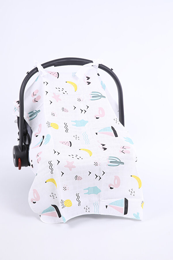 Begisa Bebek Taşıma Puset Örtüsü Tatil Desen 455