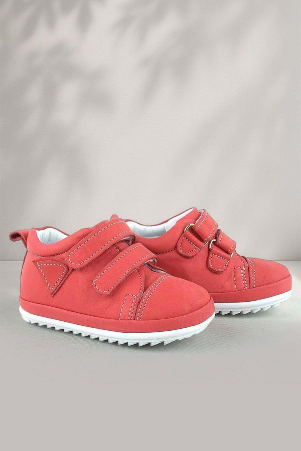 Rakerplus-Red Genuine Leather - scrat First step shoes 1