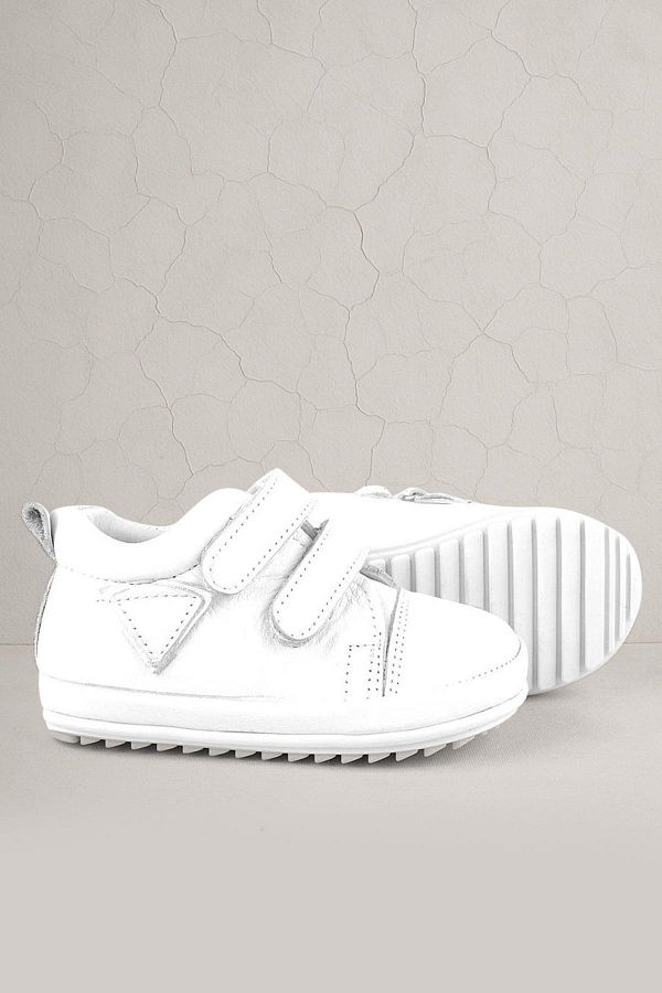 Rakerplus-Scrat Genuine Leather White First Step Shoes 1