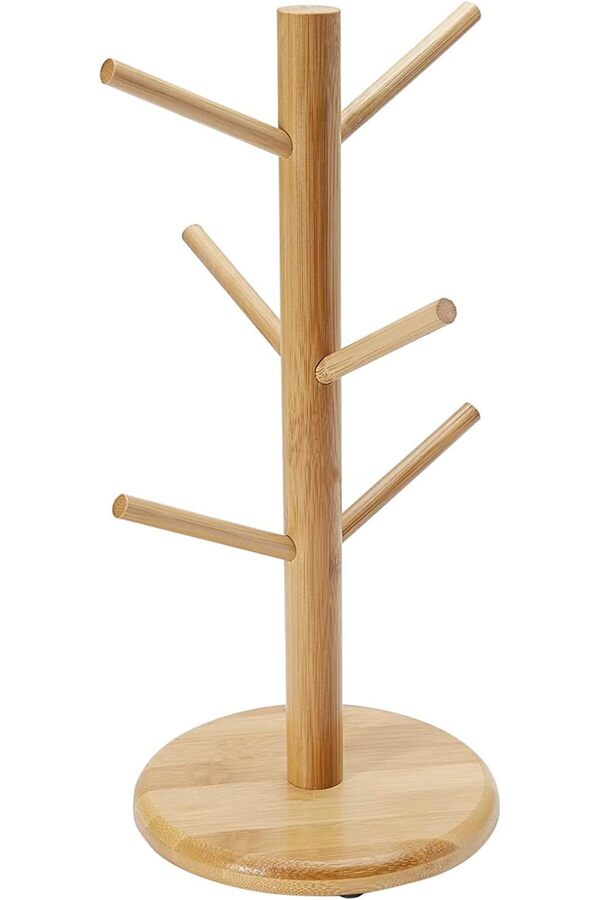 Generic-Orchid Wooden Cup And Mug Holder, Wooden Mug & Cup Holder. 1