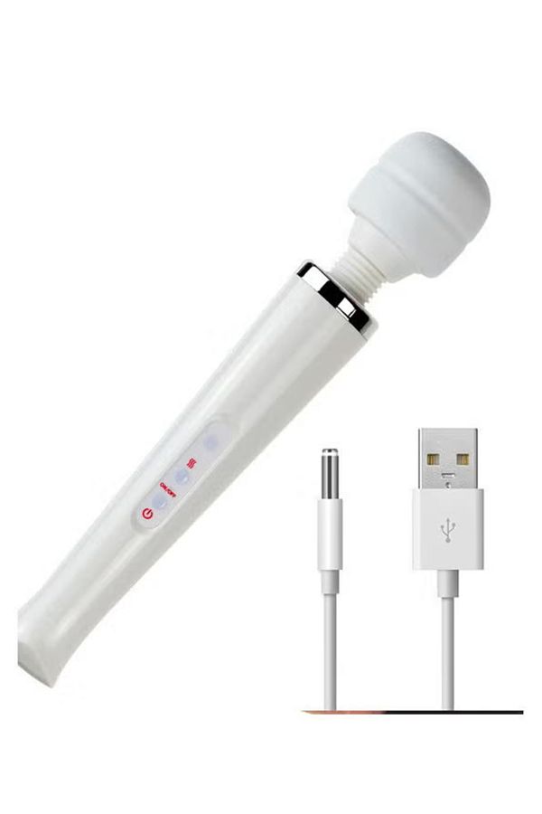 fulina-USB Charge Handheld Massager,Can Be Bent 360°,10 Modes,Variable Intensity,Noise Less than 40db 1