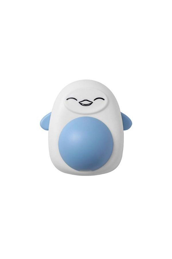 Evelise-Jucărie interactivă model pinguin pentru pisici cu bilă rotativă la 360° din iarbă catnip, 4,3 x 6 cm 1
