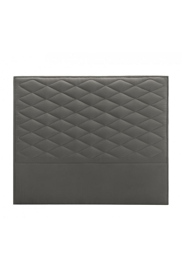 soufa dibaj-H110 | Velvet headboard - Dark Grey - 180x200 cm 1