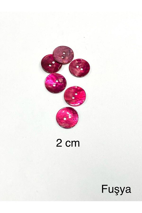 karantuhafiye-Button / Colored Button / Set of 6 / Fuchsia 1