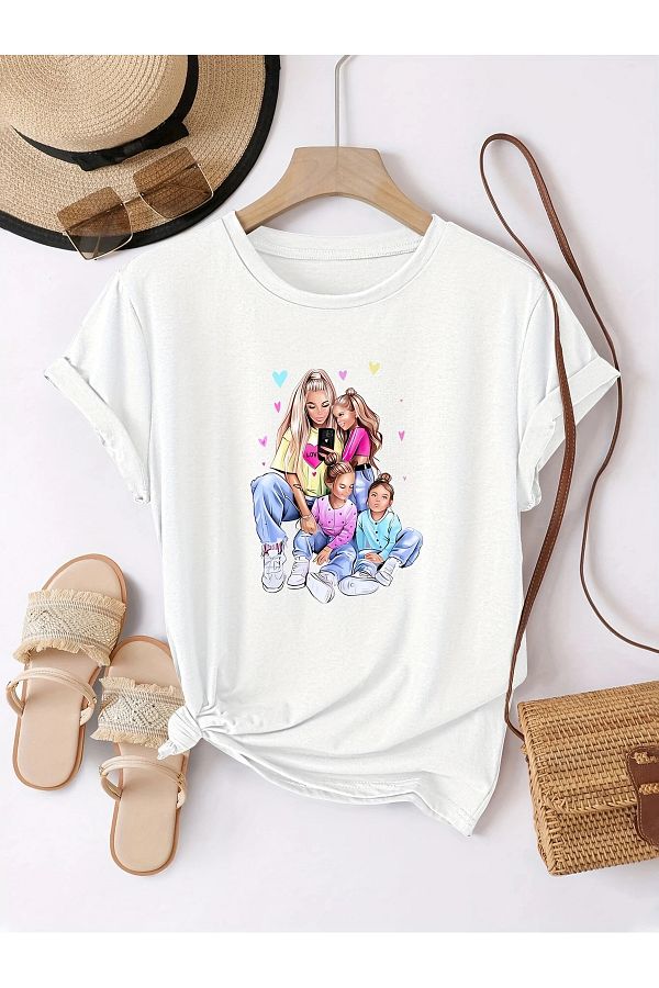 Pink Sky-Mother Daughter Set "Do Not Forget to Add Each Product to the Basket by Making Two Separate Selections." 1