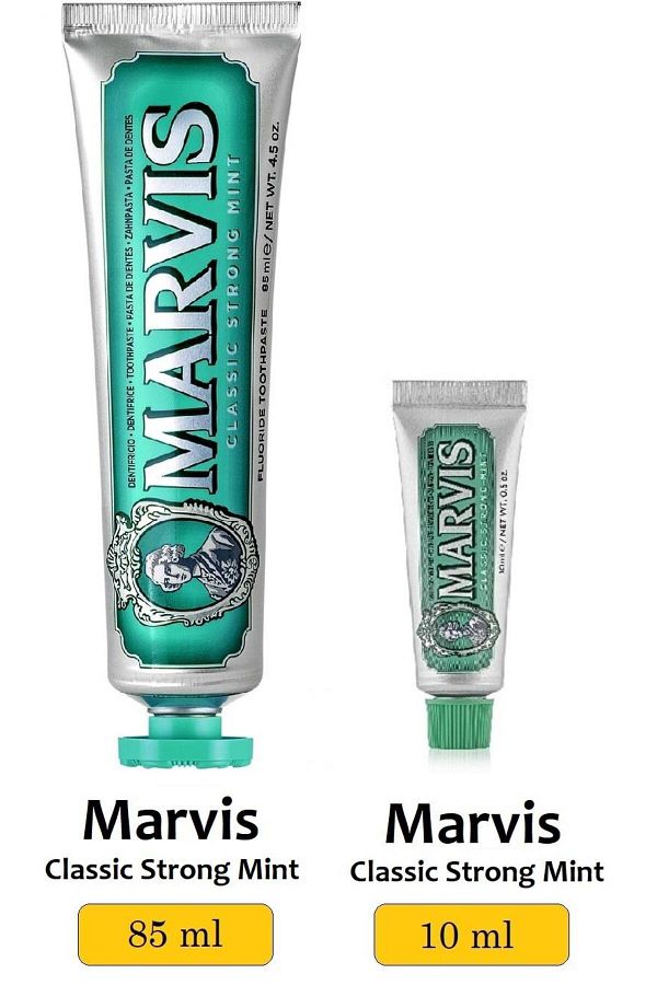 Marvis-Classic Strong Mint Toothpaste 85 ml Classic Strong Mint Toothpaste 10 ml 1