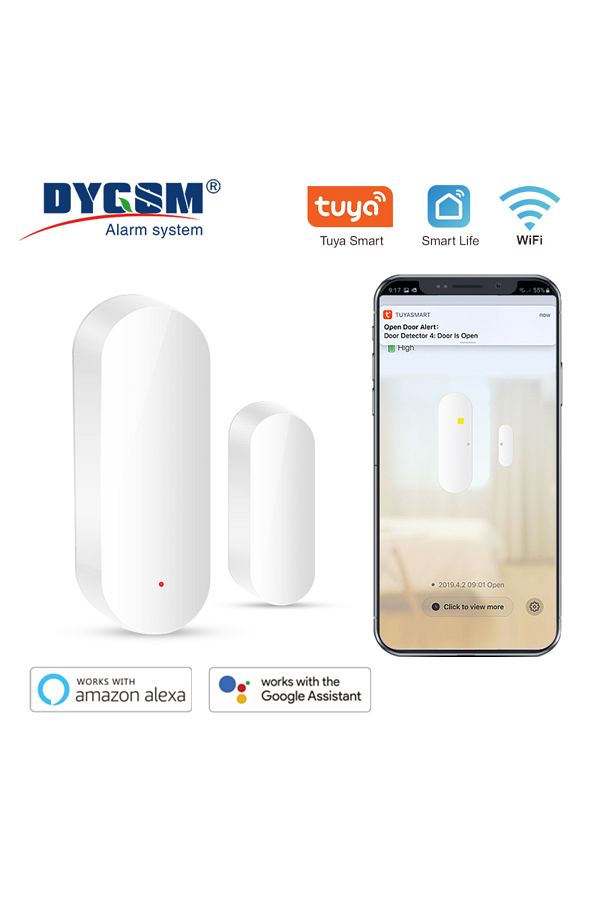 Choice-Tuya Smart Wifi Door Sensor Smart Home Open Close Detector Smartlife App Control Notification Com... 1