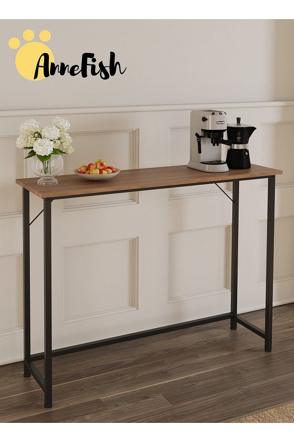 AnneFish-100*30*80cm Console Table Entryway Sofa Table Entrance Table Kitchen Bar Display Table Storage Shelf 1