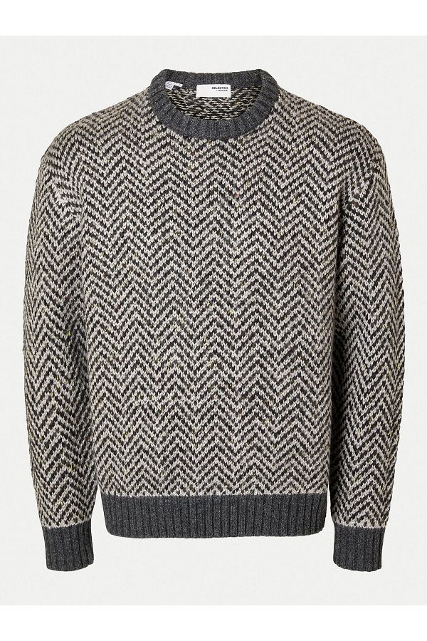 Selected Homme-Men's Sweater 16094589 Gray 1