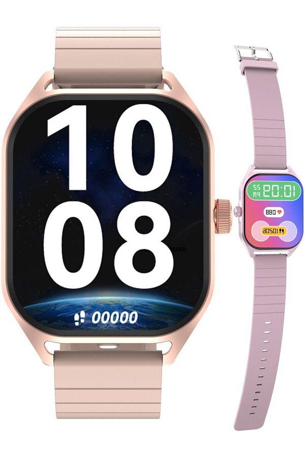Smart Vibe-Smartwatch DT™ WA9CH MAX 2.04” Infinity AMOLED, Primire/Efectuare Apel, AI Asistent Vocal, Gold 1