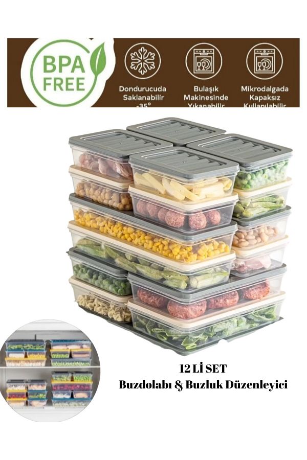 VZN-Horizontal Refrigerator Diffuser Organizer Storage Container Microwave Container 1
