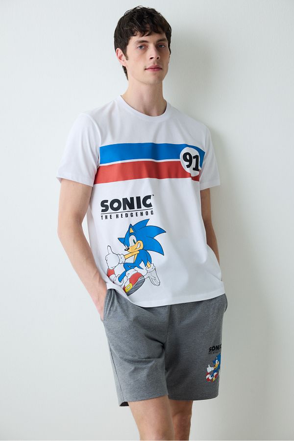 Penti-Multicolored Pajama Set with Sonic Shorts 1