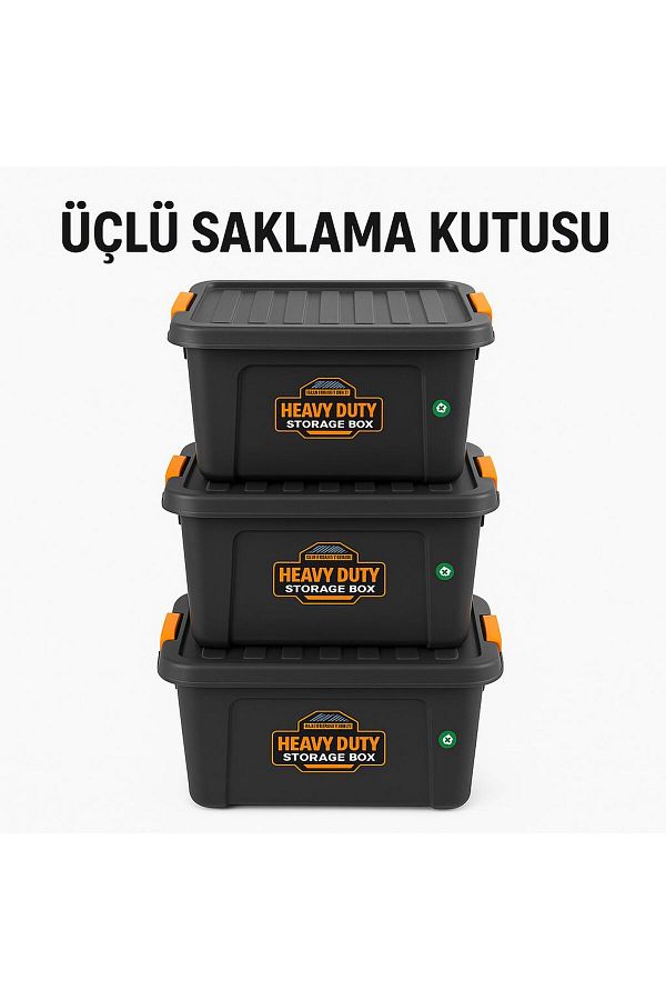 MANO-3 Storage Box for Car Trunk and Cabinet | Practical and Covered Organizer Sets 1