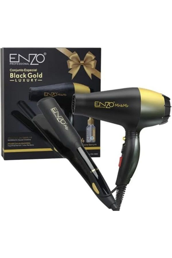 ENZO-EN-3960 Styling Kit: Ionic Dryer + Straightener + Serums - Intl Version 1