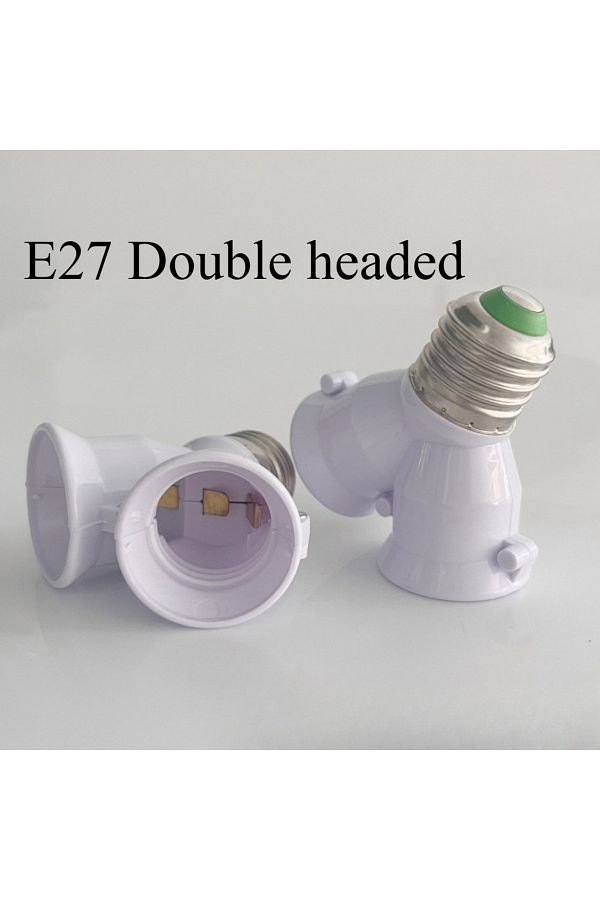 Choice-E27 Led Base Light Lamp Bulb Socket E27 To 2-e27 Splitter Adapter Hot Base 1