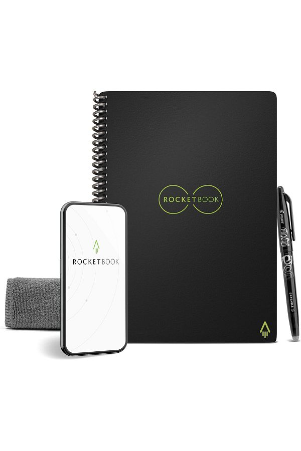 Rocketbook-Smart Reusable Notebook - Dot-Grid Eco-Friendly Notebook With 1 Pilot Frixion Pen & 1 Mic 1
