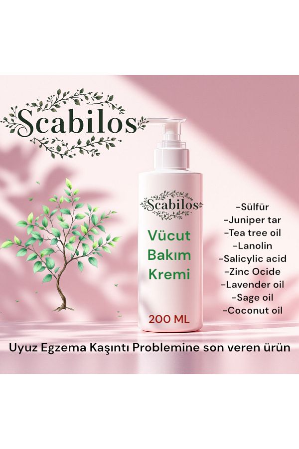 SCABİLOS-Scabilos Body Care Cream for Scabies and Itching 200 ml 1