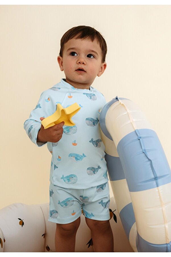 Lollie Baby&Kids UV Korumalı Mayo Bebek & Çocuk - Balinalar