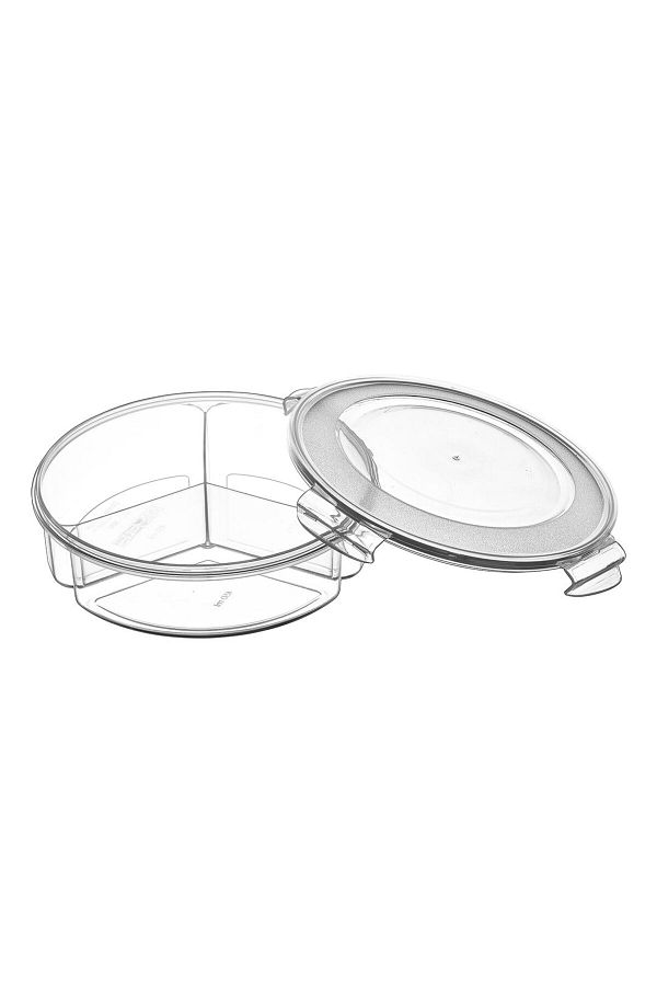 ASPARTAM-Fresh Box Round Compartment Storage Container - 1350 ml 1