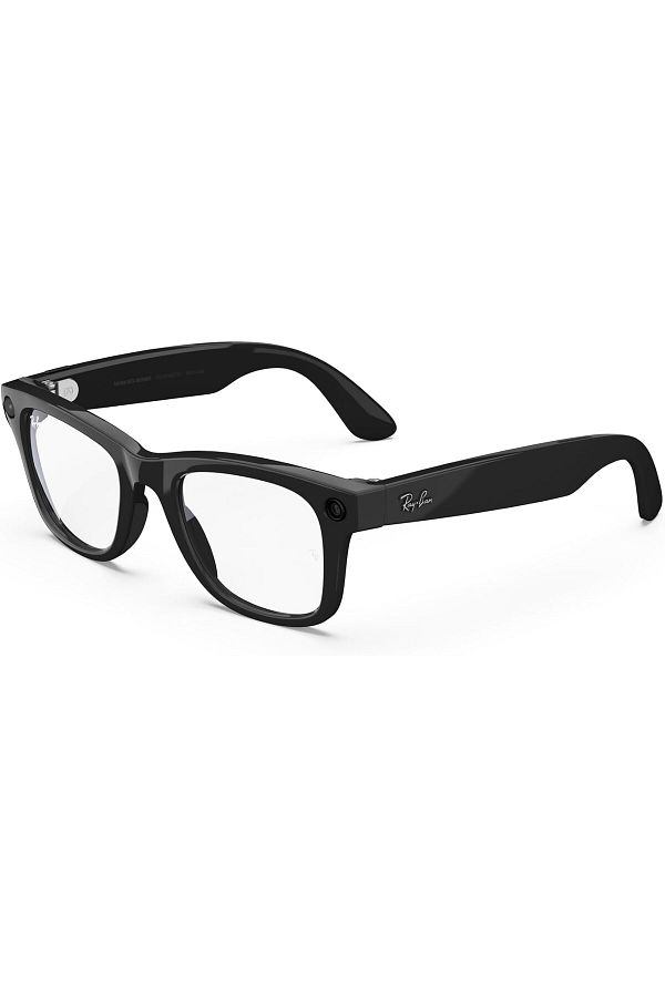 Ray-Ban-Meta Smart Glasses - Wayfarer, Frame: Shiny Black, Lens: Clear, Regular 1