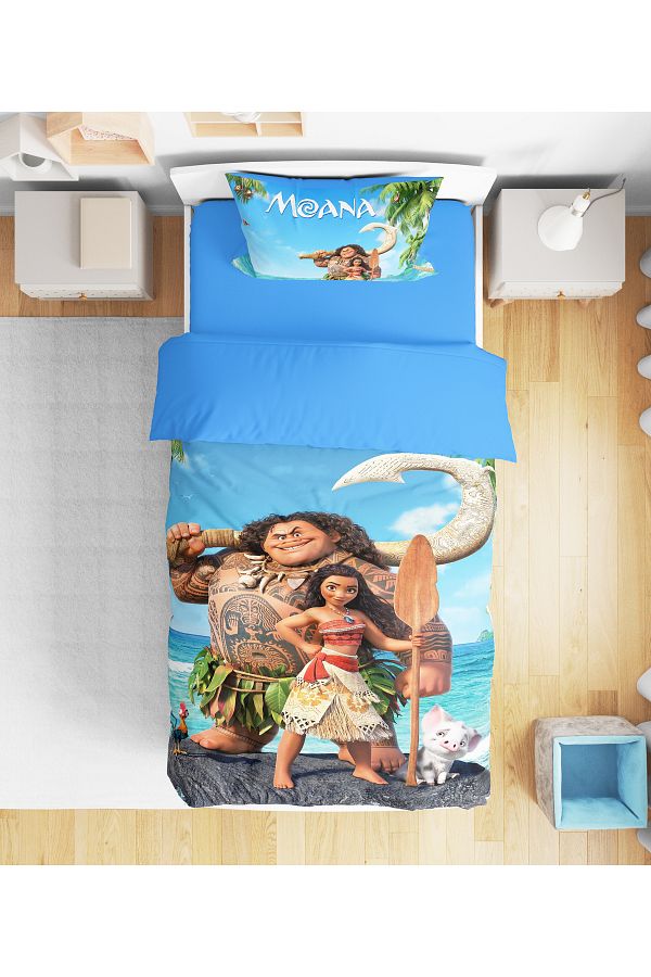 Erays Home-Moana Printed 3D Printed Single Boy Duvet Cover Set Without Sheets 1