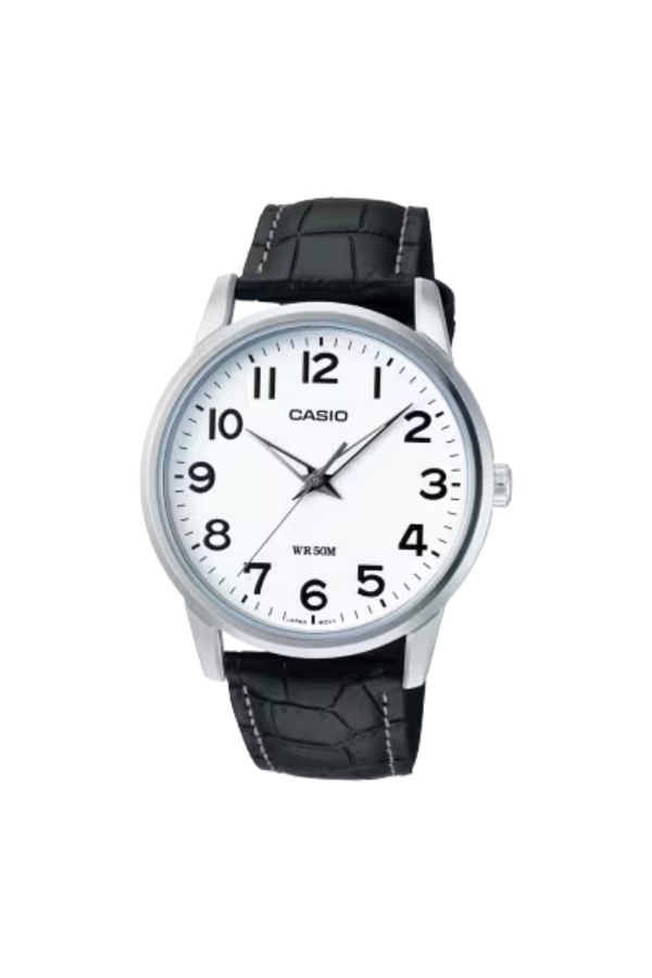 Casio-CASIO Men's Analog White Dial Watch - MTP-1303L-7B 1