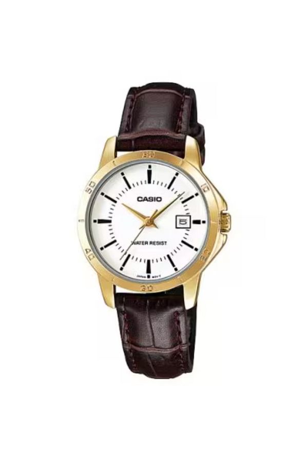Casio-CASIO Men's Analog White Dial Watch - MTP-V004GL-7A 1