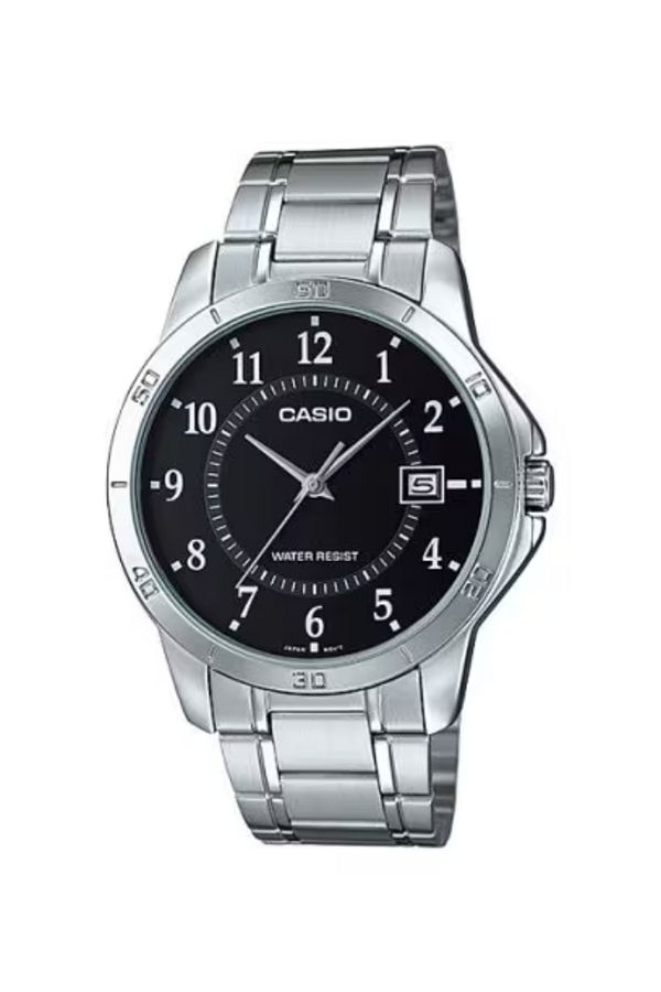 Casio-CASIO Men's Analog Black Dial Watch - MTP-V004D-1B 1