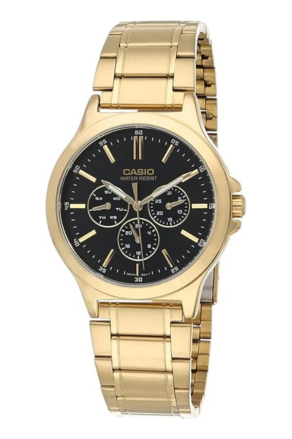 Casio-CASIO Men's Analog Black Dial Watch - MTP-V300G-1A 1