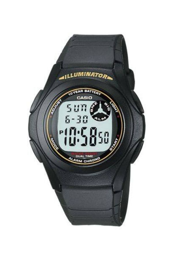 Casio-CASIO Unisex Digital Grey Dial Watch - F-200W-9A 1