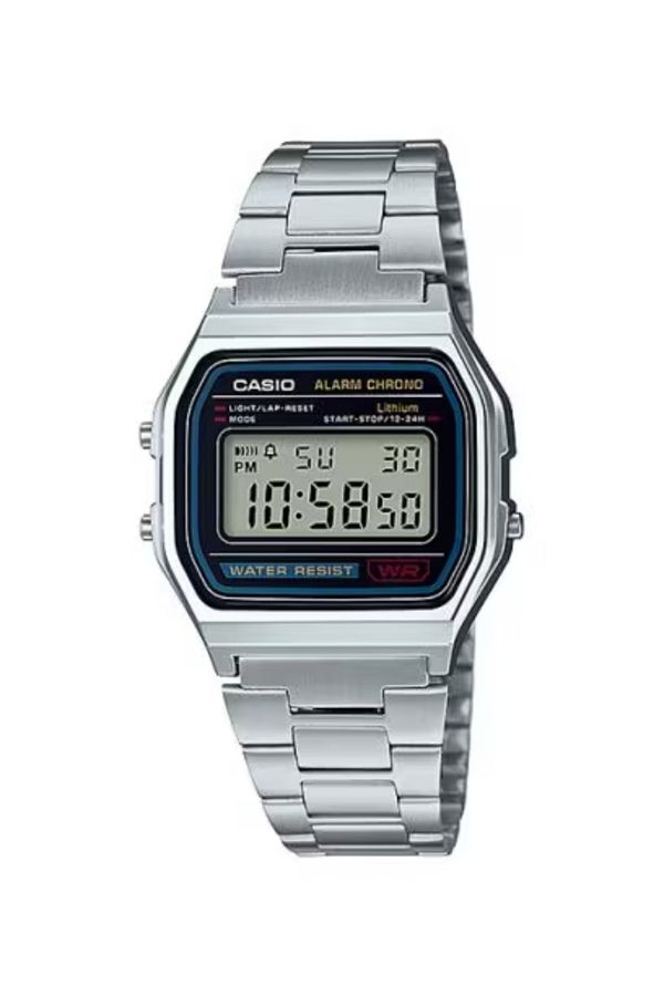 Casio-CASIO Unisex Digital Grey Dial Watch - A-158WA-1D 1