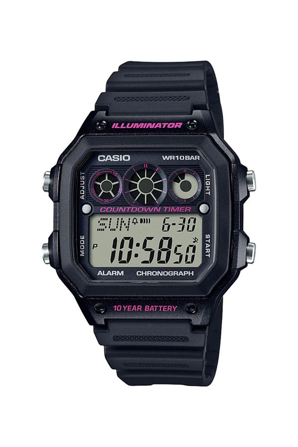 Casio-CASIO Men's Digital Grey Dial Watch - AE-1300WH-1A2 1