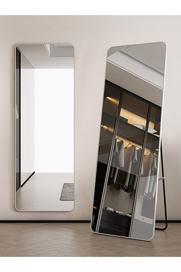 Saharaz Modern Rectangular Full Length Mirror With Rounded Corners And ...