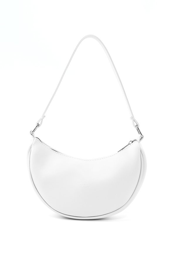 Shaka Beyaz Shk26 Tek Bölmeli Suni Deri El ve Omuz Çantası