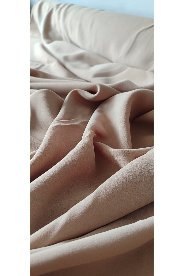 River Fabrics Crepe Fabric Beige- Trendyol