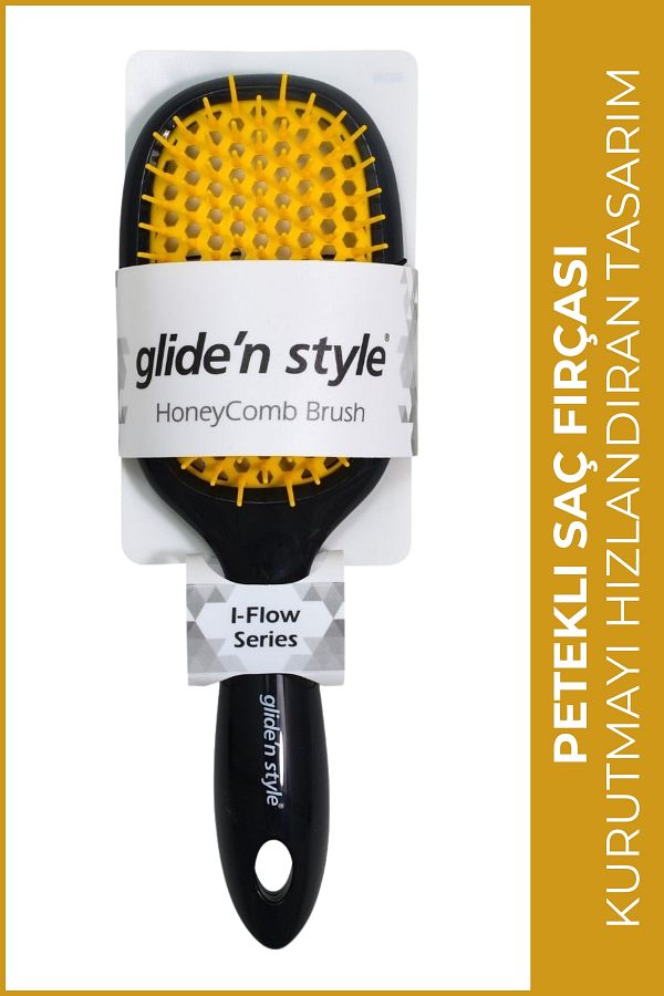 Glide'n Style-Perforated Honeycomb Combing Brush - Gs-245 1