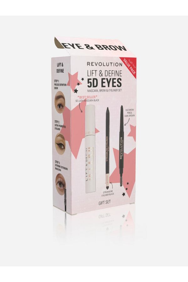 Revolution-Lift and Define Mascara, Brow and Eyeliner Set 1