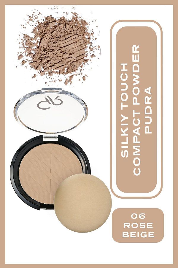 Golden Rose-Silky Touch Compact Powder No: 06 Rose Beige - Sıkıştırılmış Pudra 1