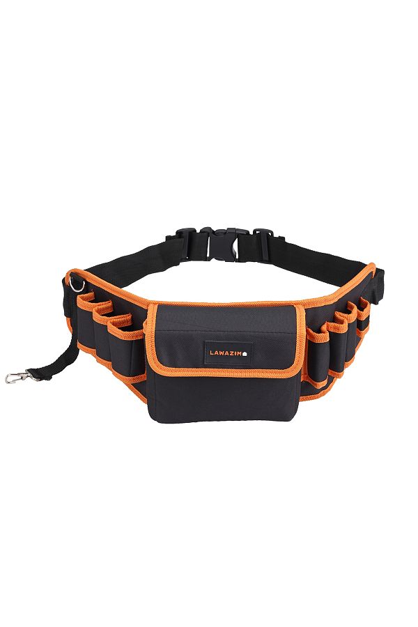 Lawazim-Tool Pouch Belt II-57x19cm-Heavy-Duty Adjustable Utility Belt with Multiple Pockets 1