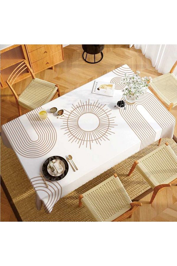 Home-Bohemian Patterned Tablecloth |   Worry-Free Stain-Proof Fabric |   Digital Printing |   150X210Cm 1