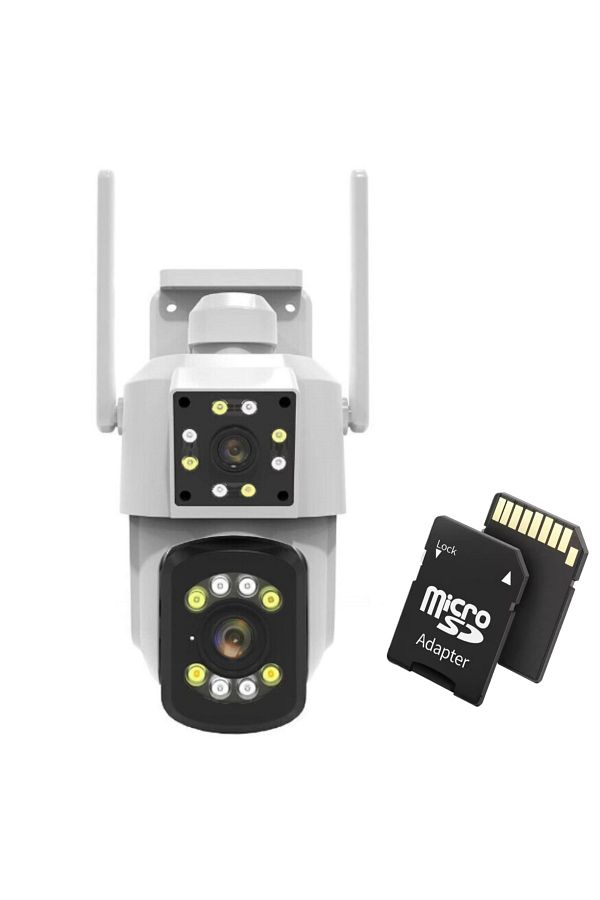 TodayShop-Smart HD Camera, WiFi Audio-Video with Alarm, Motion Detection, IP66, and 32GB Memory Card 1